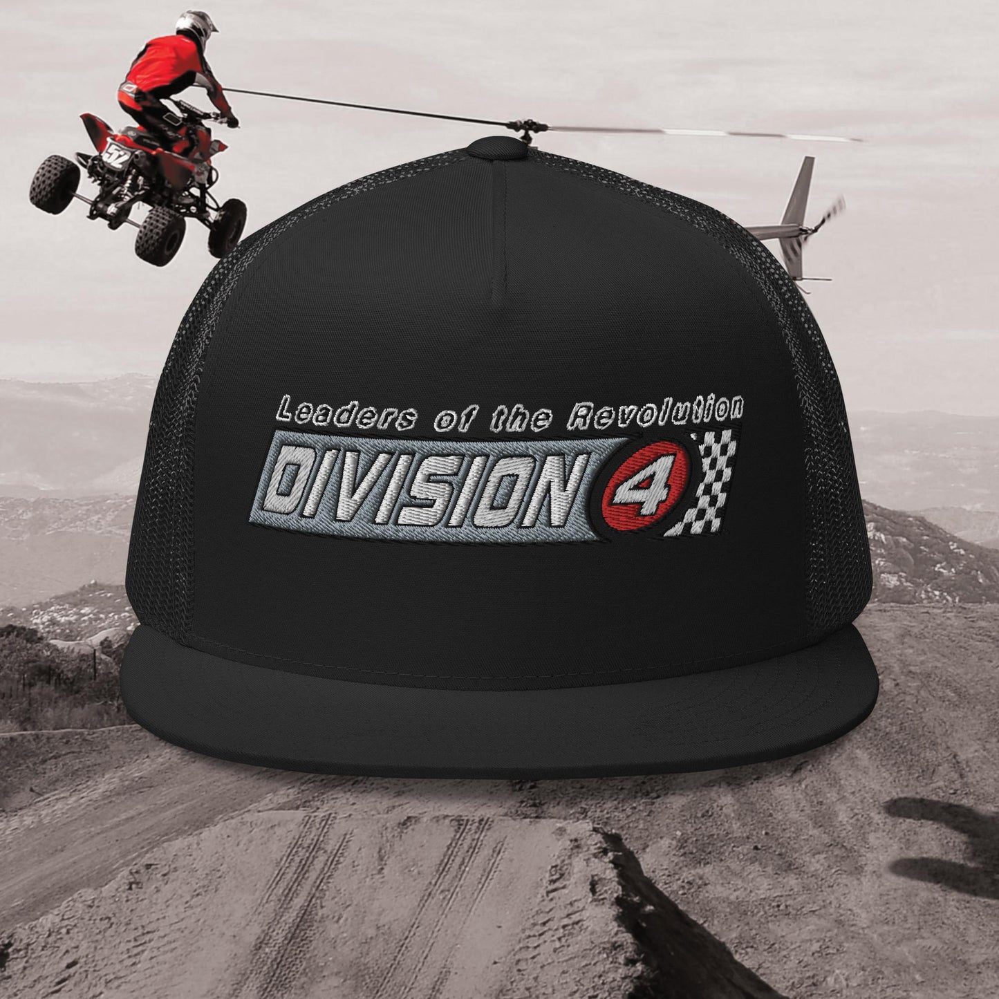 Checkered Division 4 Trucker Hat