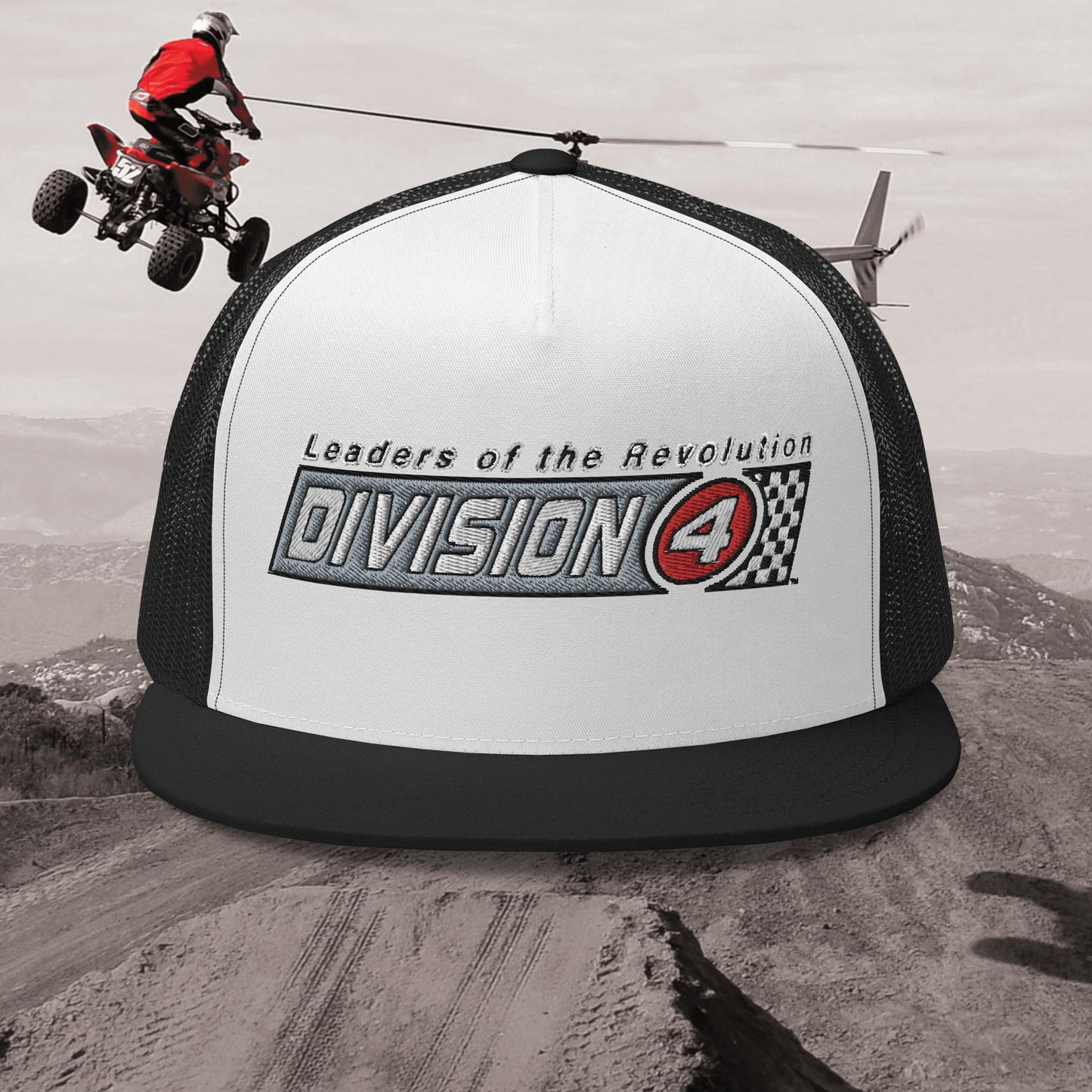 Checkered Division 4 Trucker Hat