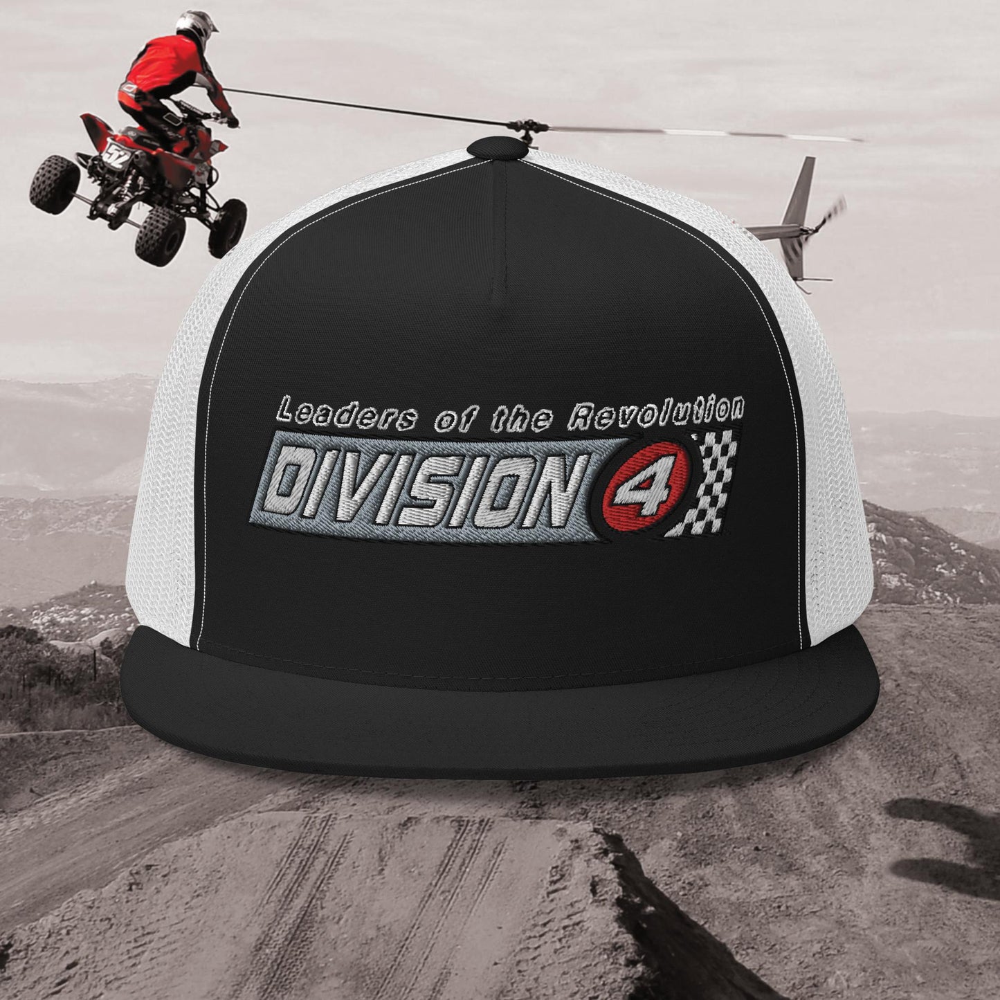 Checkered Division 4 Trucker Hat