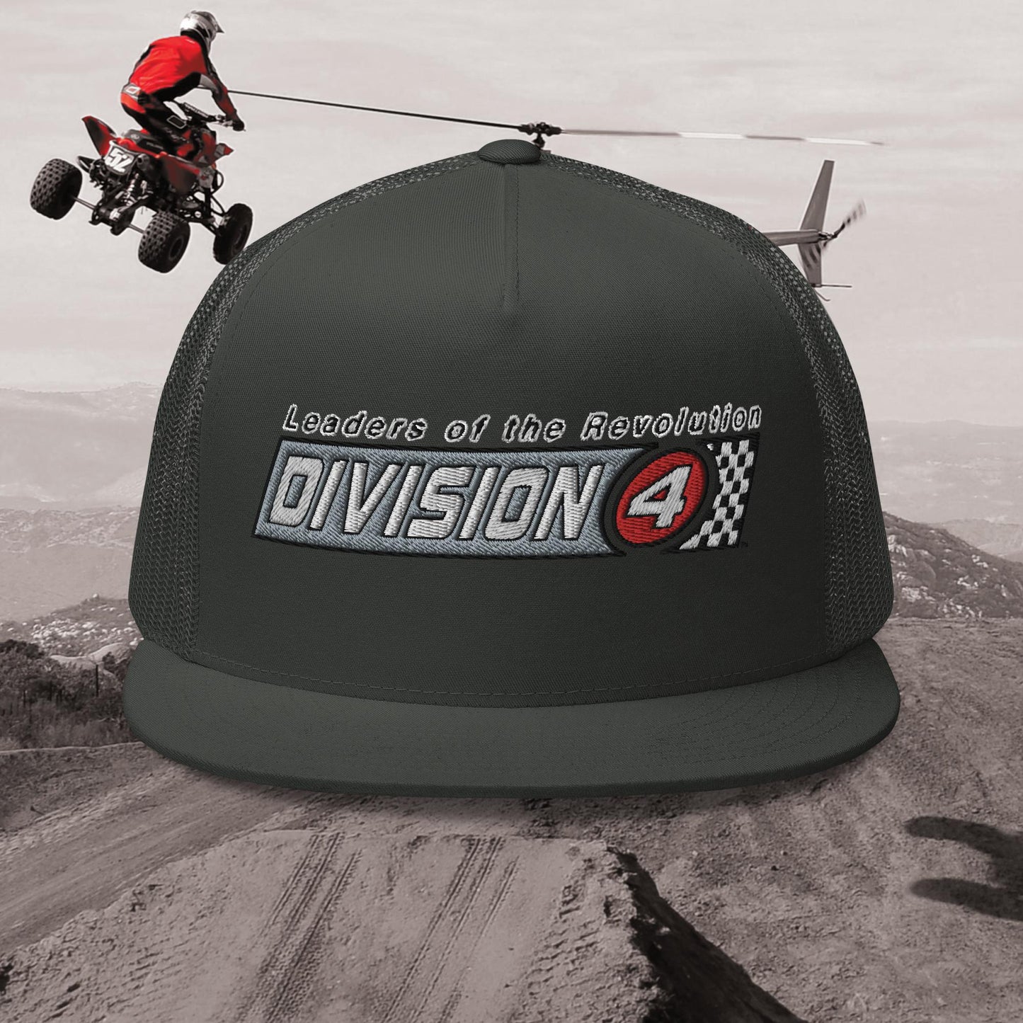 Checkered Division 4 Trucker Hat
