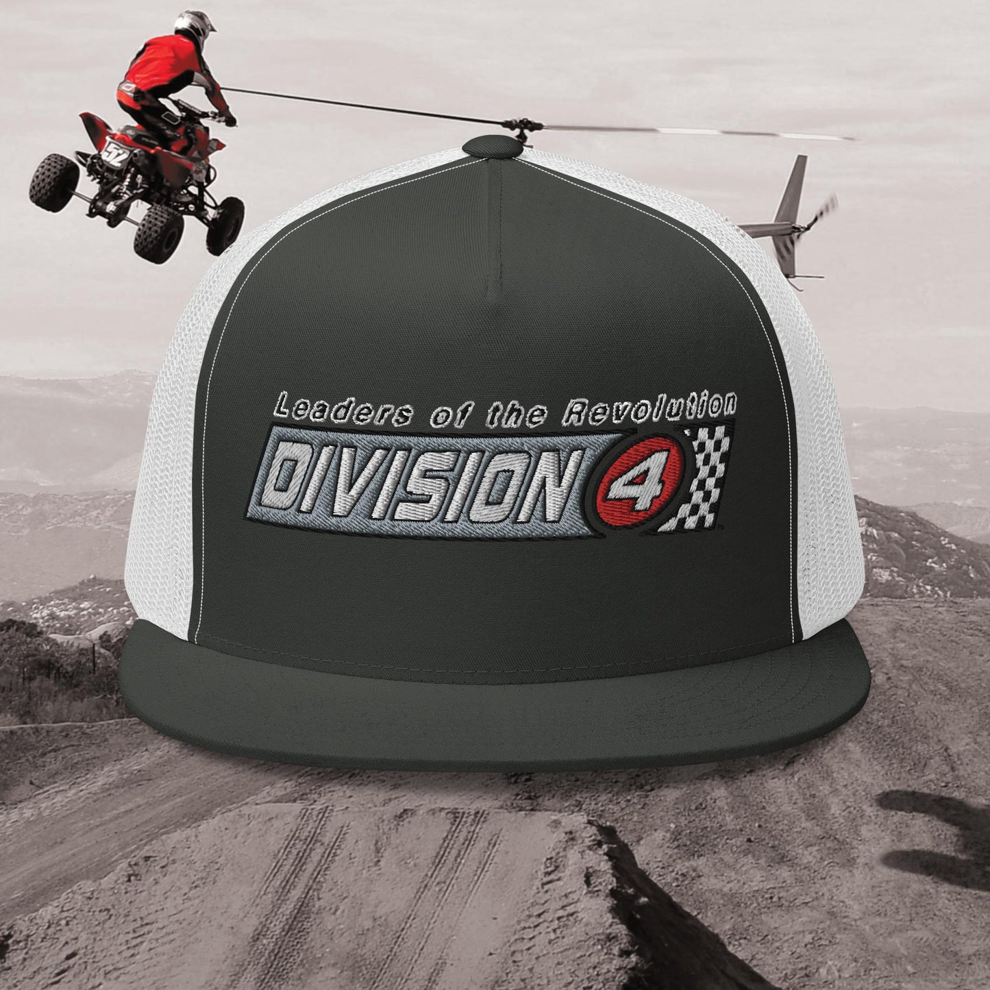 Checkered Division 4 Trucker Hat