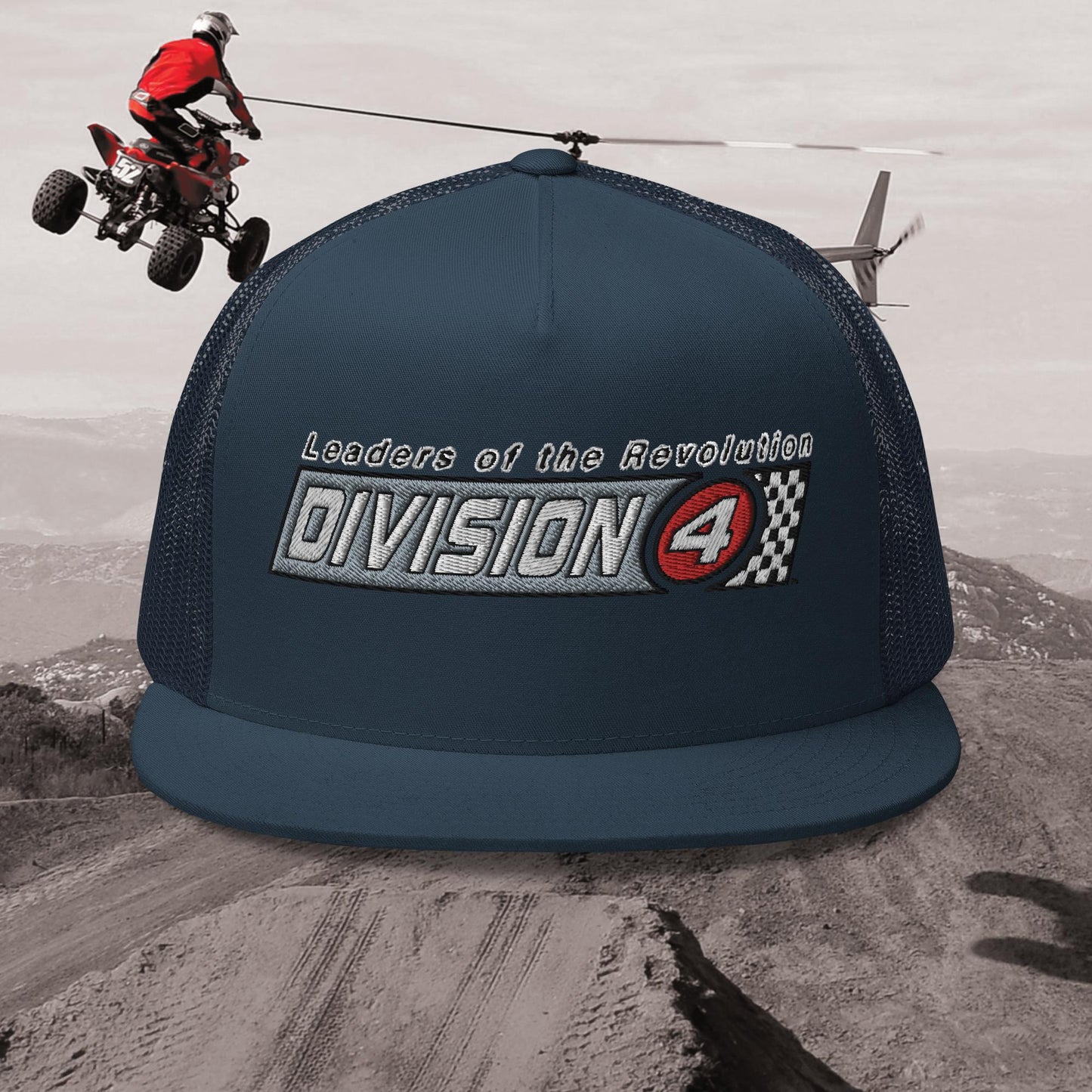 Checkered Division 4 Trucker Hat