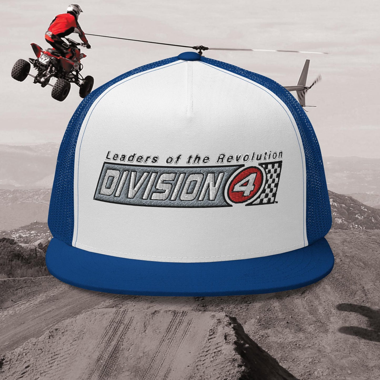 Checkered Division 4 Trucker Hat