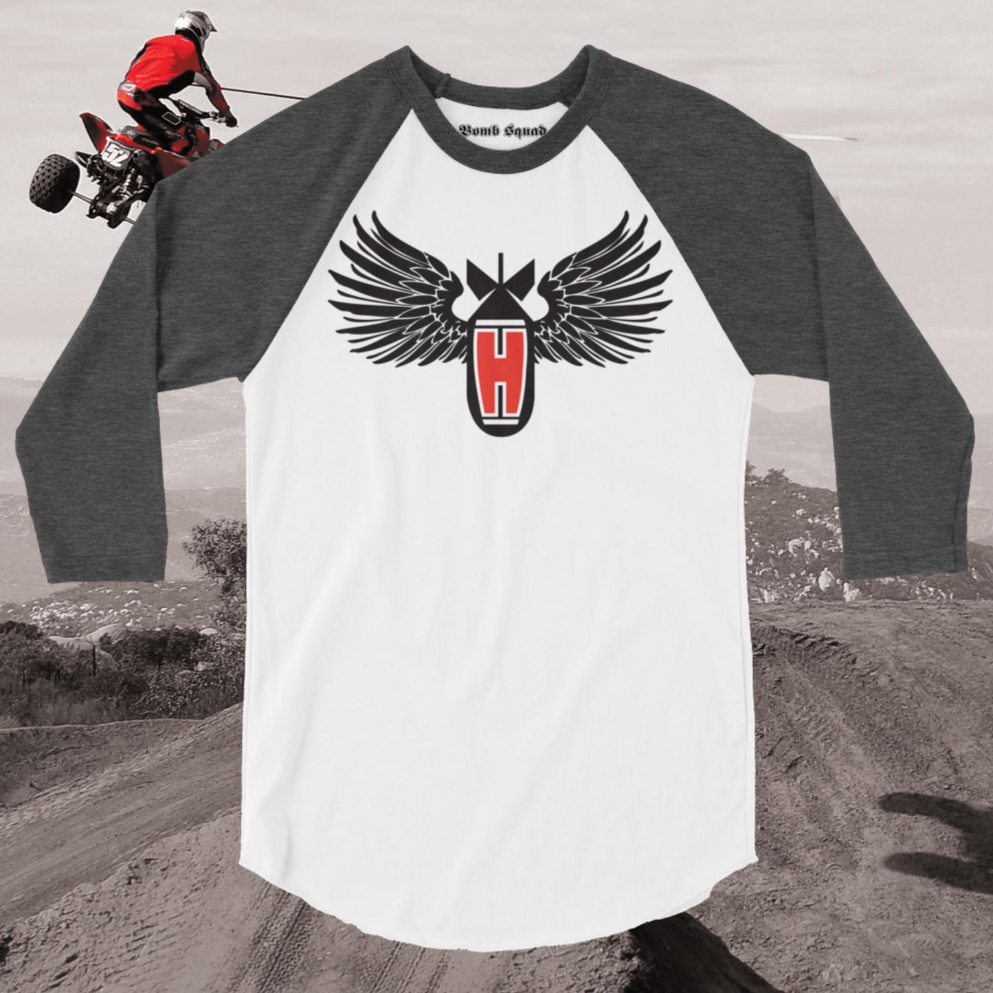 H-Bomb Wings Raglan T-Shirt