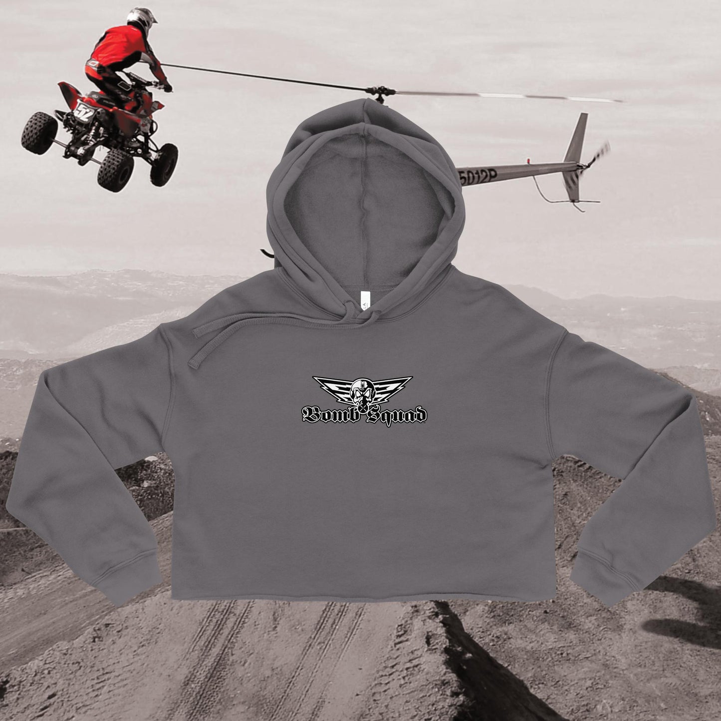 Bomb Squad Wings Women's Crop Hoodie