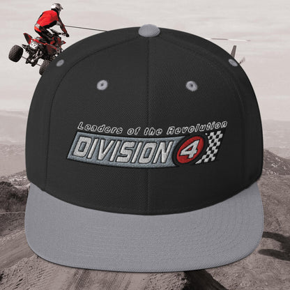 Checkered Division 4 Snapback Hat