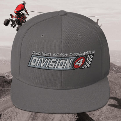 Checkered Division 4 Snapback Hat