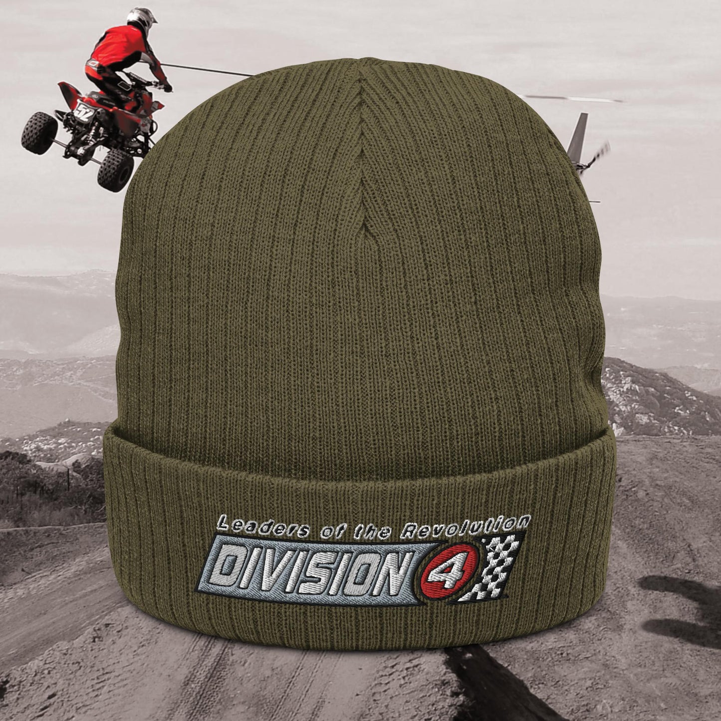 Checkered Division 4 Beanie